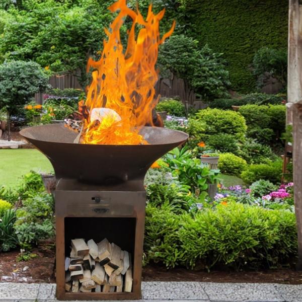 Wood / Charcoal Fuel Portable BBQ Grill Charcoal For Easy Maintenance