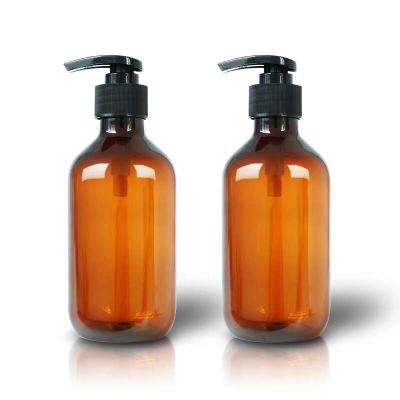 Lightweight Cosmetic Lotion Bottles / Shampoo Amber Cosmetic Bottles 10fl.oz 300ml