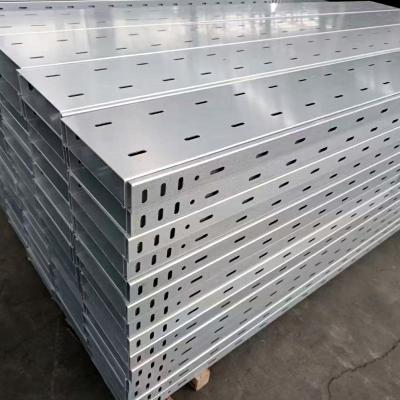 Zinc Coating Galvanized Steel Cable Tray Solid Bottom / Trough