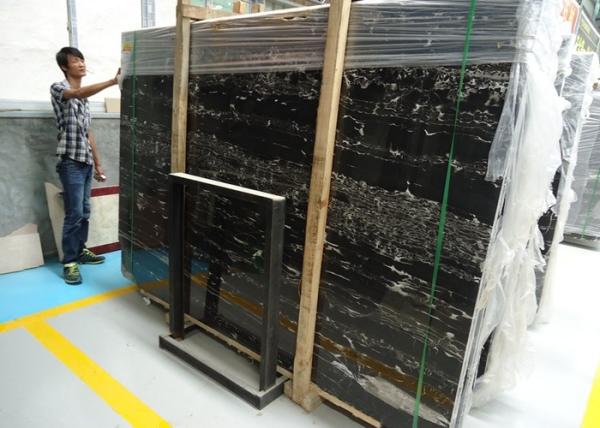 Silver Portoro Silver Dragon Black Marble Slab Countertop For Marble Kitchen Sink