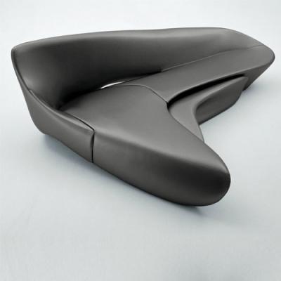 Zaha Hadid Moon Sofa From Moon System Sofa and Ottoman by B&B Italiy