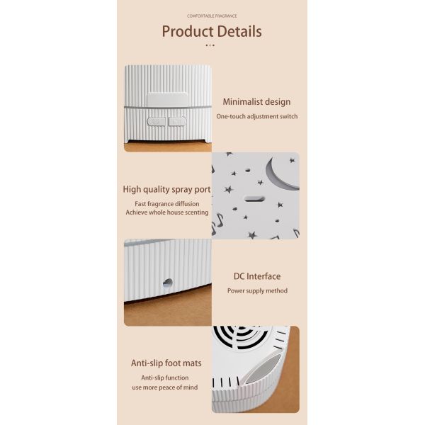 500mL Ultrasonic Aroma Air Humidifier Diffuser Machine With Noise Music Sleeping Sound