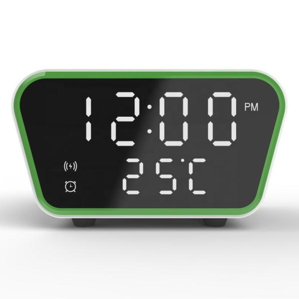 ROHS Certified Qi Wireless Charger Clock Alarm 253g With Fast Charging