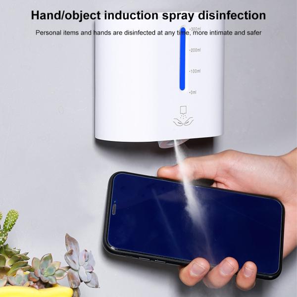 Automatic Wall Mounted Alcohol Spray Dispenser Electric Alcohol Disinfection Sprayer Intelligent