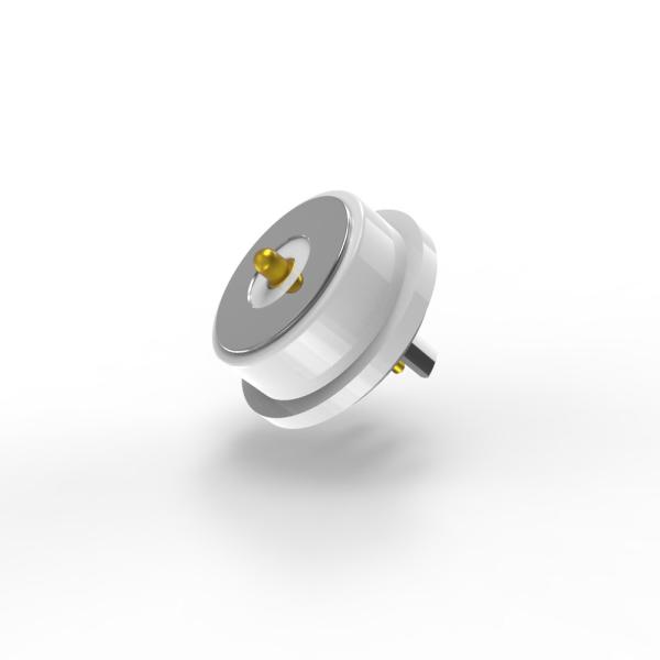 Connecteurs à broche Pogo magnétique blanche 2 broches Connecteur mâle et femelle 8.0 mm