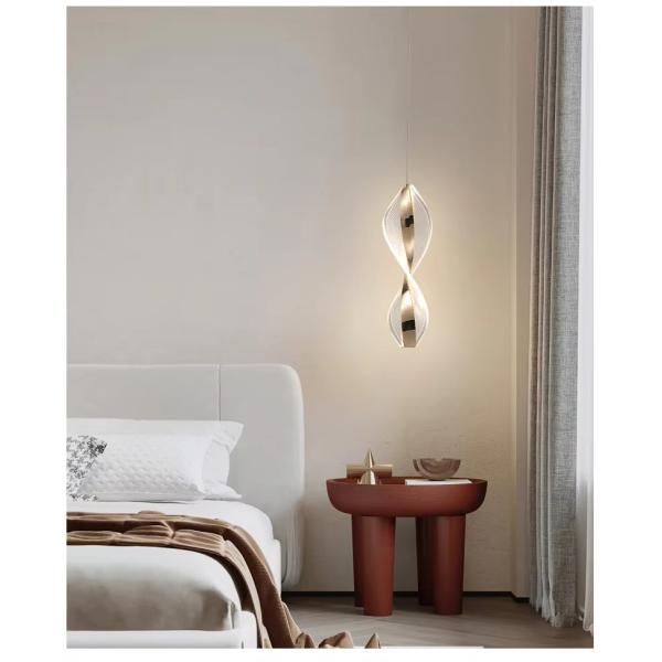 Lumière de luxe dorée de design moderne lampadaire LED pour restaurant éclairage décoratif intérieur lampes suspendues décoratives