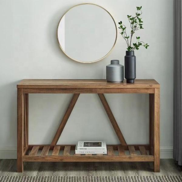 Mail Packing Modern Design Pure Wood Porch Table Simple Shelf Rectangular Table