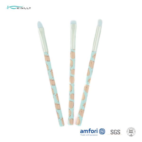 a escova plástica de mármore azul da composição 6pcs ajustou o cabelo de nylon com a caixa de empacotamento do PVC