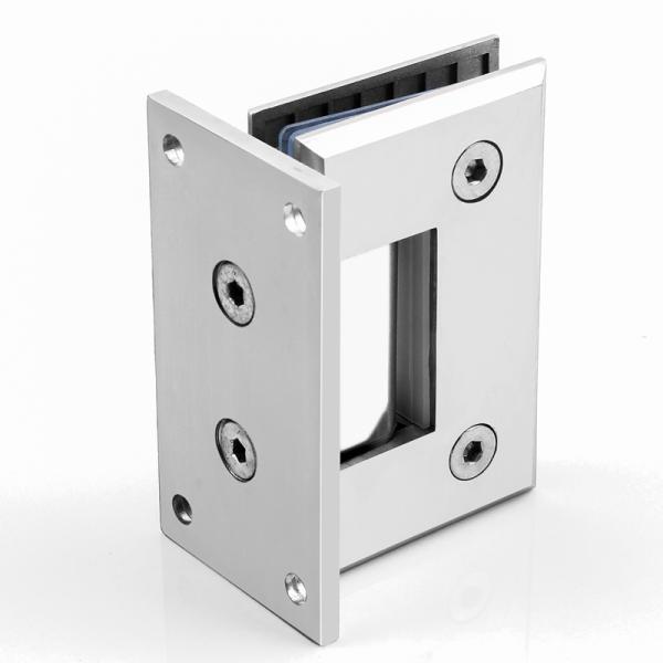 Longue durée de vie 90 degrés en laiton sans cadre pivot de vitre porte de douche pour les cabines de douche