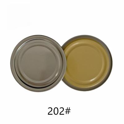 202# (52.3mm)  TFS Hard open End Clear and Yellow Food packaging, Customizable.Good closure