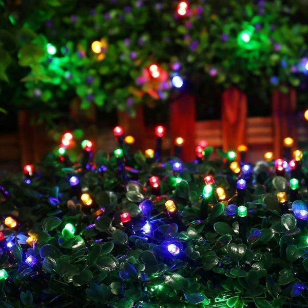 50Hz Christmas Tree Cool Outdoor White Lights 60m PVC Super Bright String Lights