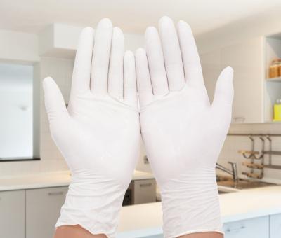 Durable Small Powder Free Latex Gloves / Latex Medical Exam Gloves  For Extended Use