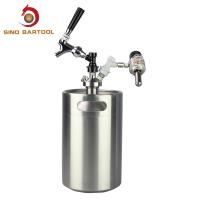 Serrure polie Mini Keg, système de boule de 5 litres de distributeur de barillet de bière de serrure de boule