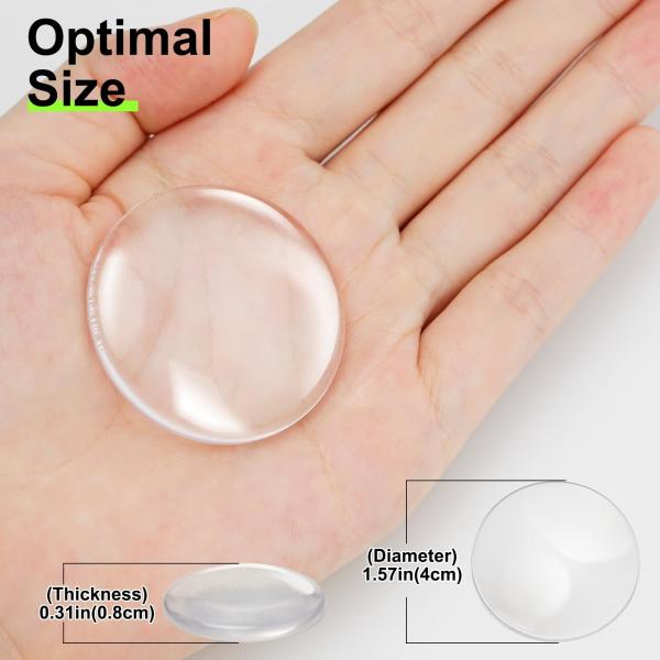 Стенная дверь ручка пробки дверной ручки Стенный щит Прозрачный круглый силиконовый охранник дверной пробки Стенный защитник