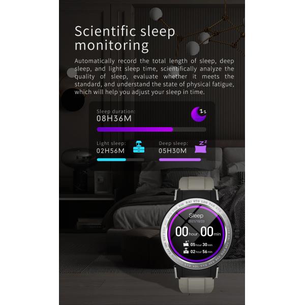 1.28 Inch IP68 BLE5.0 smart watch fitness tracker 24 Sports Modes