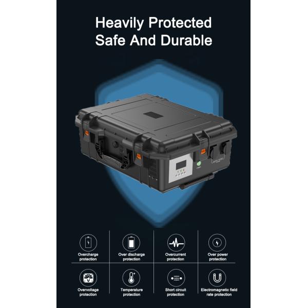 LiFePO4 Батарейная портативная солнечная электростанция с солнечными панелями / инвертором