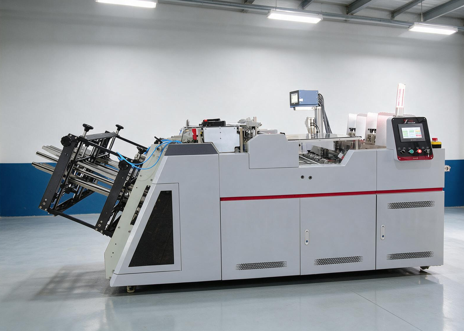 CE1000/2-B Dual Channel Independent Control Full Servo Precision Carton Forming Machine with Optional Cold Glue System