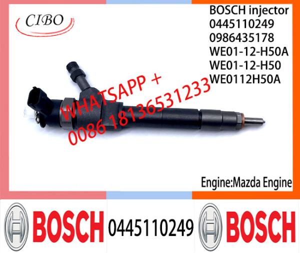 Injetor de combustível comum 0445110249 de BOSCH 0986435178 WE01-12-H50A para Mazda