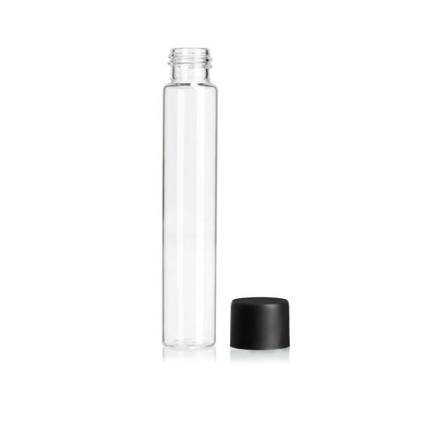 120mm Child Resistant Clear Glass Tube White Black Matte Glass Joint Tube Sprayed