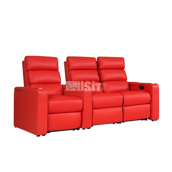 Recliner de Home Theater posant le sofa étendu en cuir véritable de puissance de cinéma