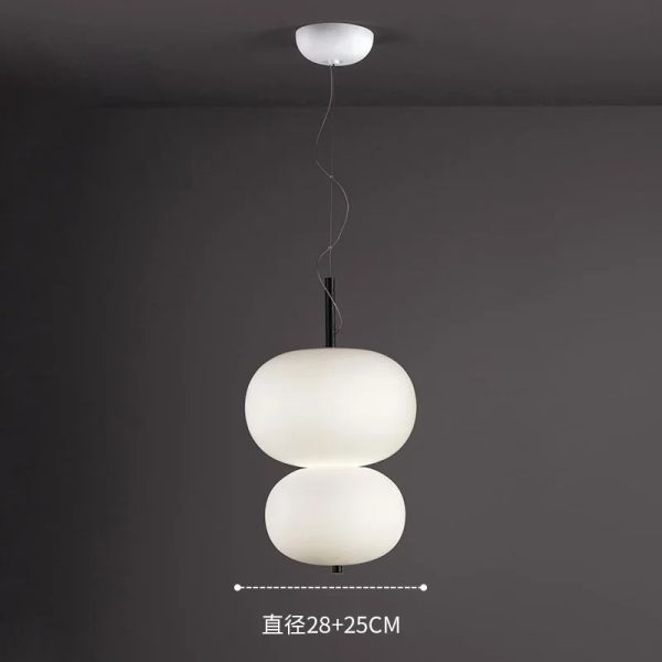 Scandinavia Pendant Light Big Glass Ball Ceiling Chandelier Suspension Hanging (WH-GP-199)