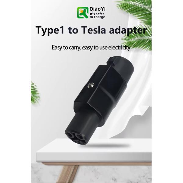 Car Side Plug J1772 to Sae Tesla Adapter TSL Fast Charging Connector Tesil Socket Switch Adaptater AC EV Charger Converter