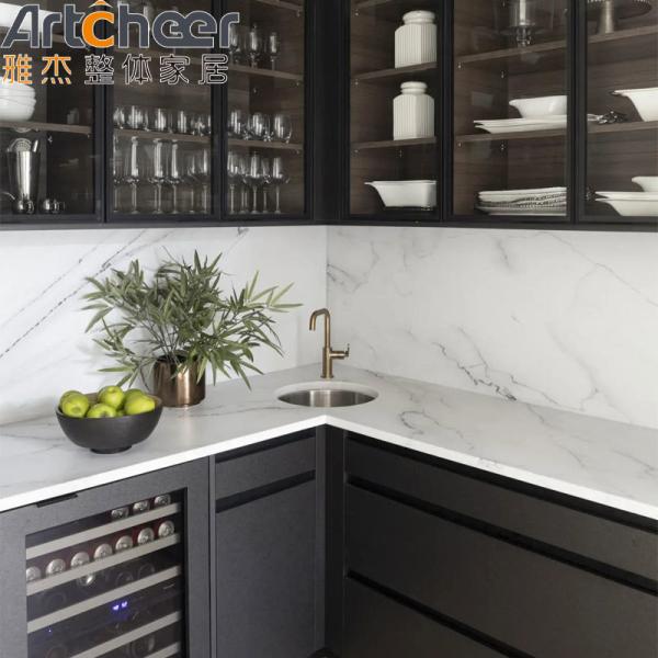 Modular Kitchen Cabinets Eco-Friendly Plywood for Modern Villa Kitchen Storage Design