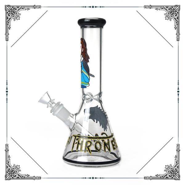 New Glass Art Bong Beaker Bottom Colorful Glass Smokig Pipe With 14mm Bowl