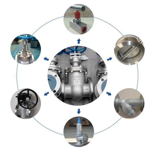 Double flanged industrial cast steel gate valve