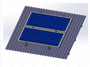 Sistemas solares da montagem do telhado seguro do metal da estrutura para a