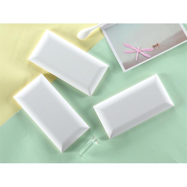 White Glossy Ceramic Wall Tiles 75x152mm for Kitchen Bathroom