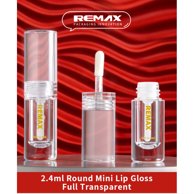 Ml8814 2.4ml  Round Mini Lip Gloss Full Transparent