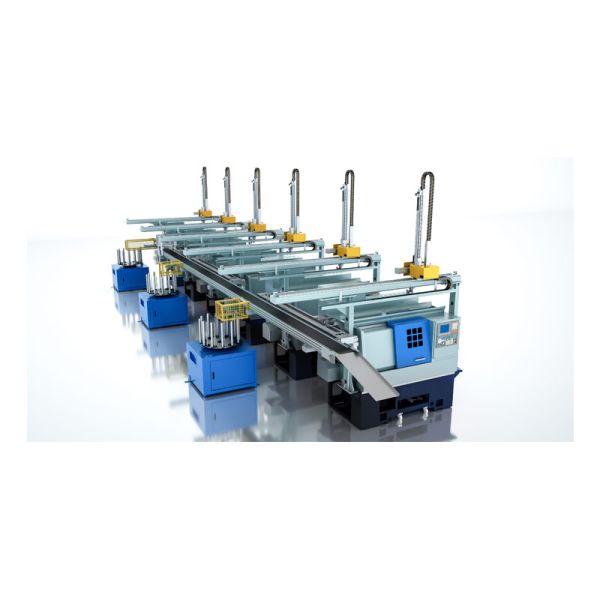 Multi-equipment Automated Production Line CNC Lathe with Gantry Loader