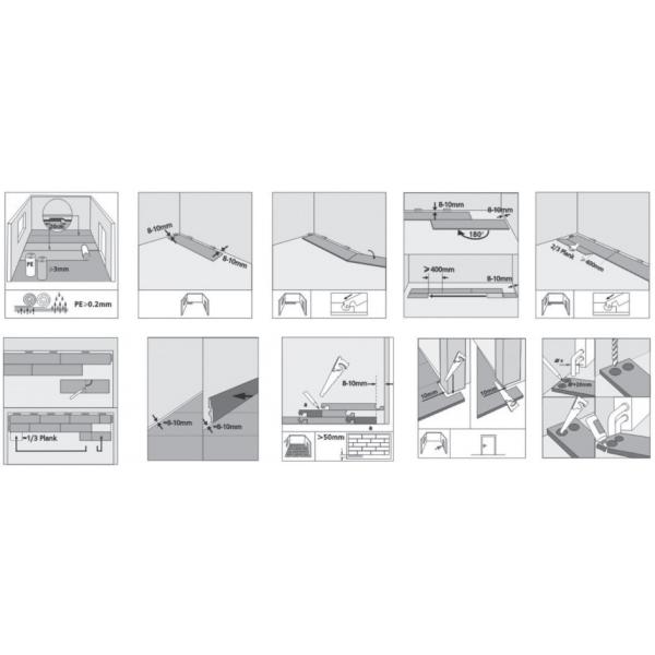 Прочный дубовый деревянный инженерный пол устойчивый к царапинам