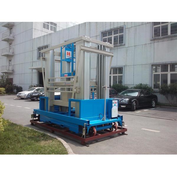 Aluminum Alloy Vertical Man Lift , 20m Aerial Lift Platform For One Person