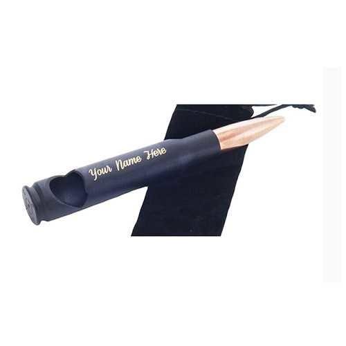 Cool innovative men gift box, die casting zinc alloy affordable gift, navy blue bullet bottle with printed logo