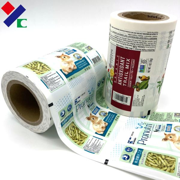 Custom Printed Laminated Plastic Film Roll 76mm For Milk Powder Packing
