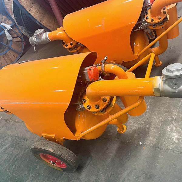 QYF Series 17m³/H 20m Portable Sludge Pumps Pneumatic Desilting Pump 3 Inch