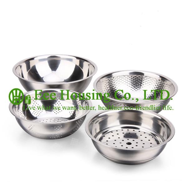 Stainless Steel cooking cookware kitchenware set,Rice washing sieve,wash vegetable plate,water separate pan Kitchen