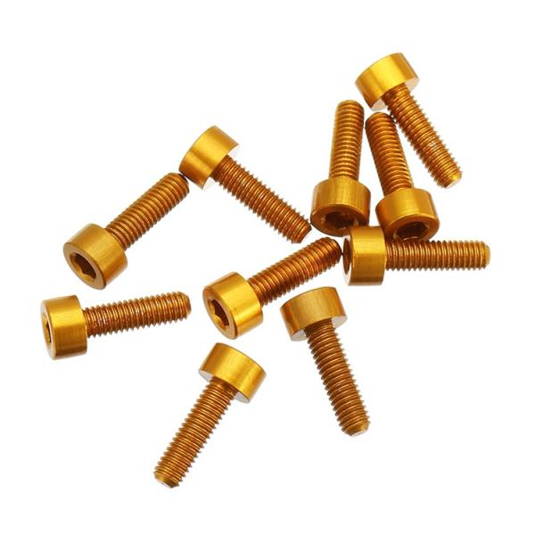 Din 912 M3 M4 x крепежной детали 16 St черное зеленое покрашенное анодированное Ален наговора M5 M6 M36x2 Mm скрепляет болтами алюминиевые винты