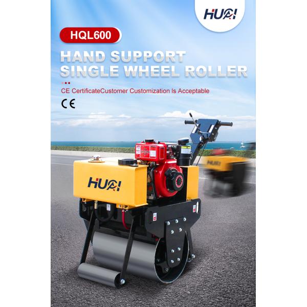 11KW Walk Behind Mini 500Kg Single Drum Hand Asphalt Small Tandem Rollers Compactor