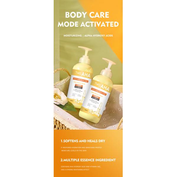 Skin Care Factory / Manufaturer Whitening Body Lotion Lightening Hydrating AHA Vitamin C Body Lotion Niacinamide Body Lotion