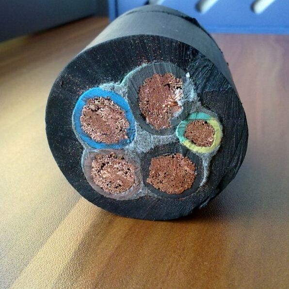 High Conduction Sheathed 4x4mm2 Crane Electrical Cable Abrasion Proof