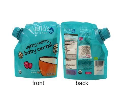 Liquid Water Package Doypack Custom Design Printing 200Ml Reusable Baby Food Spout Pouch