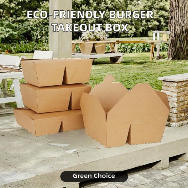 Emballages pour les hamburgers à emporter en carton à usage unique