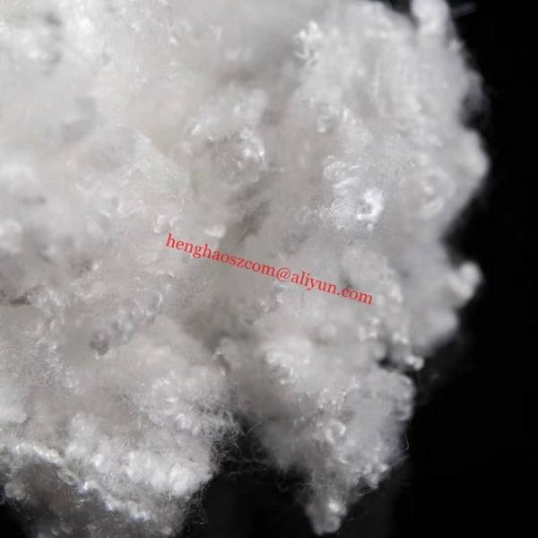 7D*64mm Hollow Conjugated Siliconized Polyester Fiber For Filling Pillows