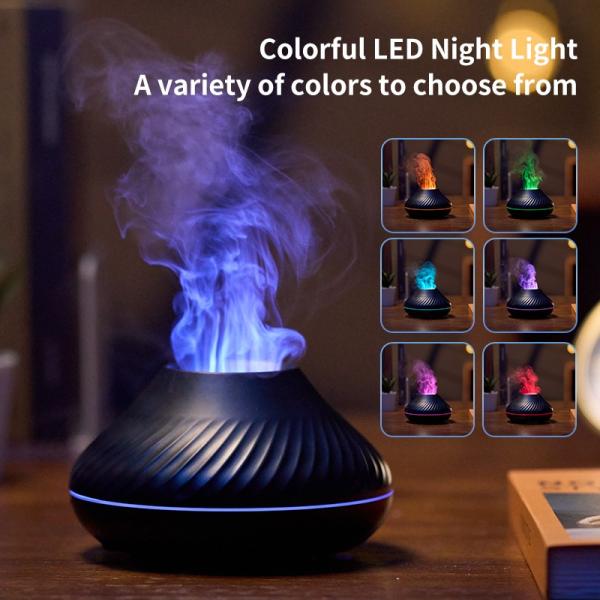 3-in-1 Smart Flame Diffuser: Aroma Therapy + Humidifier + Mood Light