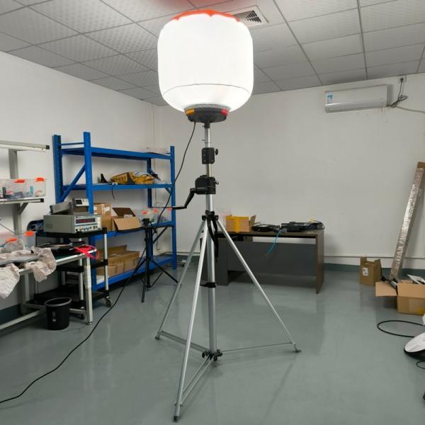 Telescopic Mast Tripod Emergency LED Construction Work Light with Generator 3.8m High