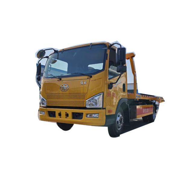 FAW New Brand 4x2 5 Tons Tow Truck Wrecker Truck With 6M Flat Bed