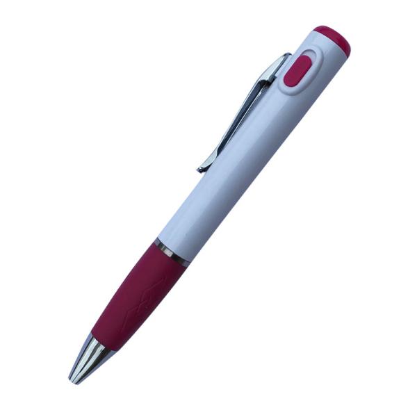 Nurse Accessories White LED Light Pen Function Gift Pen Twisting Lighted Ballpoint Pen Advertising Promotion LED Plastic